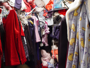Messy closet