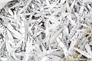 Shredded documents